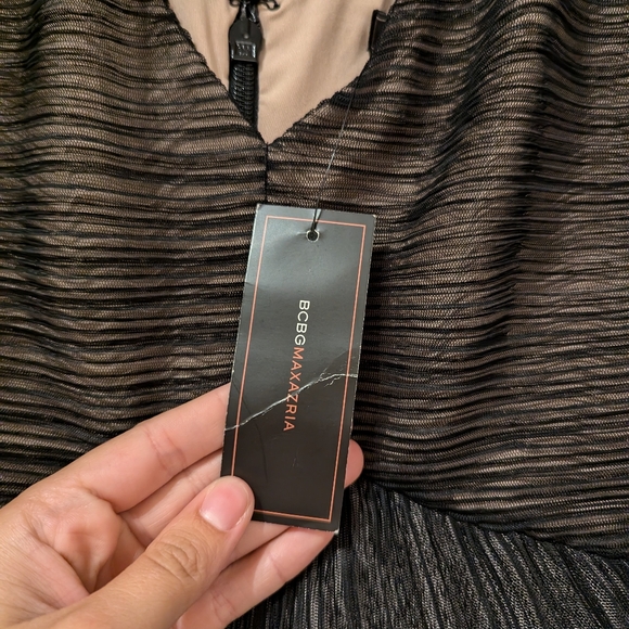 BCBG MAX AZRIA Sven Peplum Cocktail Dress in Black - Picture 4 of 9